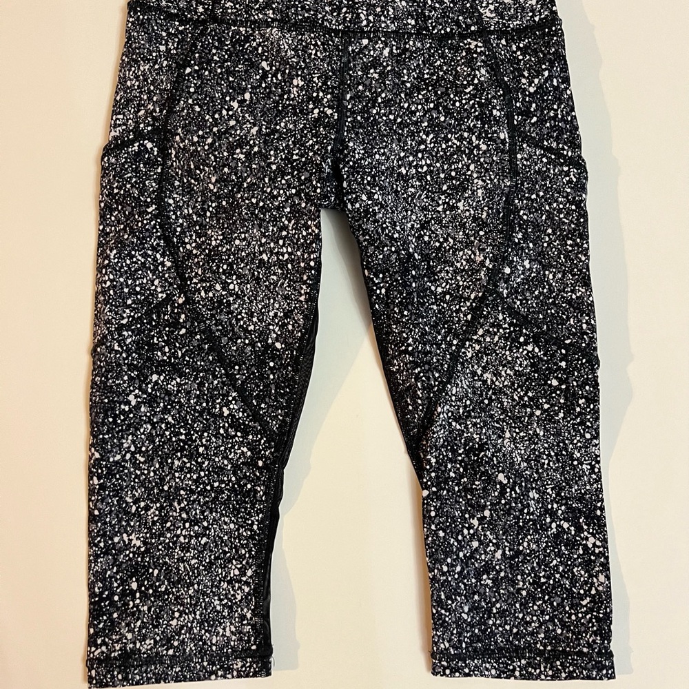 Lululemon Athletica Speckled Black Leggings